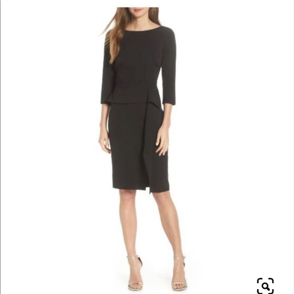 NWT Vince Camuto formal black sheath dress size 6